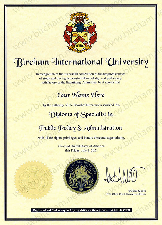 Diploma de Especialista - Experto Online a distancia