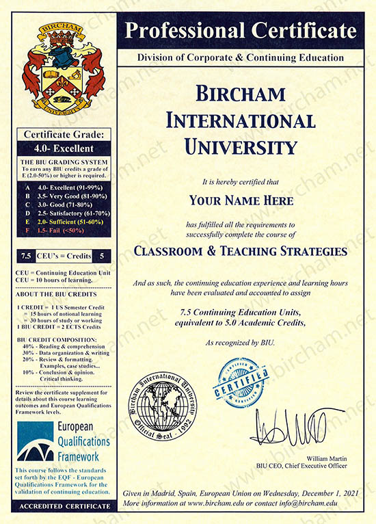 Formación Continua Bircham International University